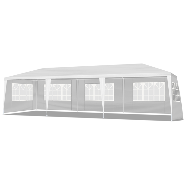  10*30ft 白色 5片面  低配 凉棚 铁 PE布 低配 N002-13